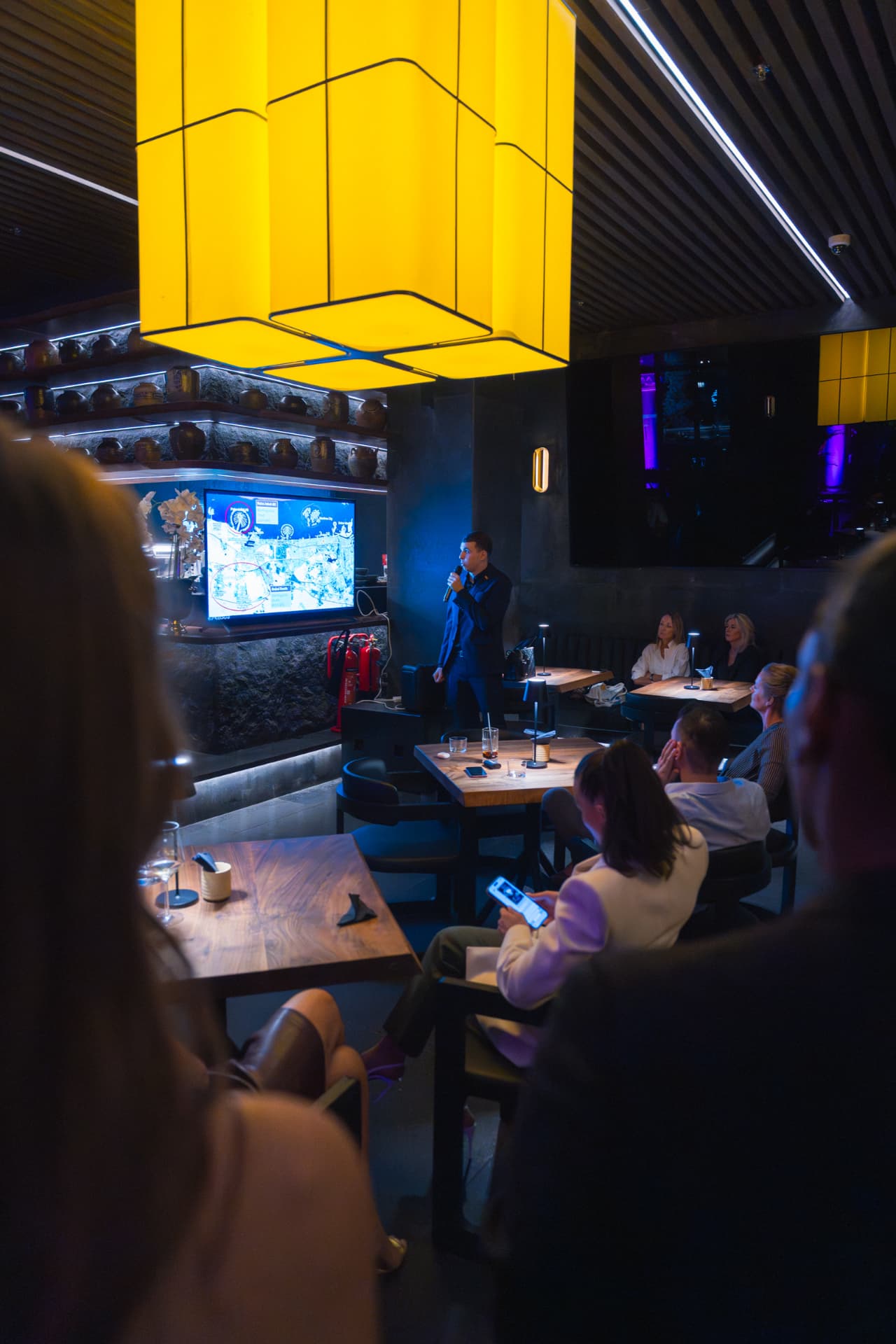 HMGP Properties investor evening in Dubai, with Hugo Maulini presenting off-plan projects